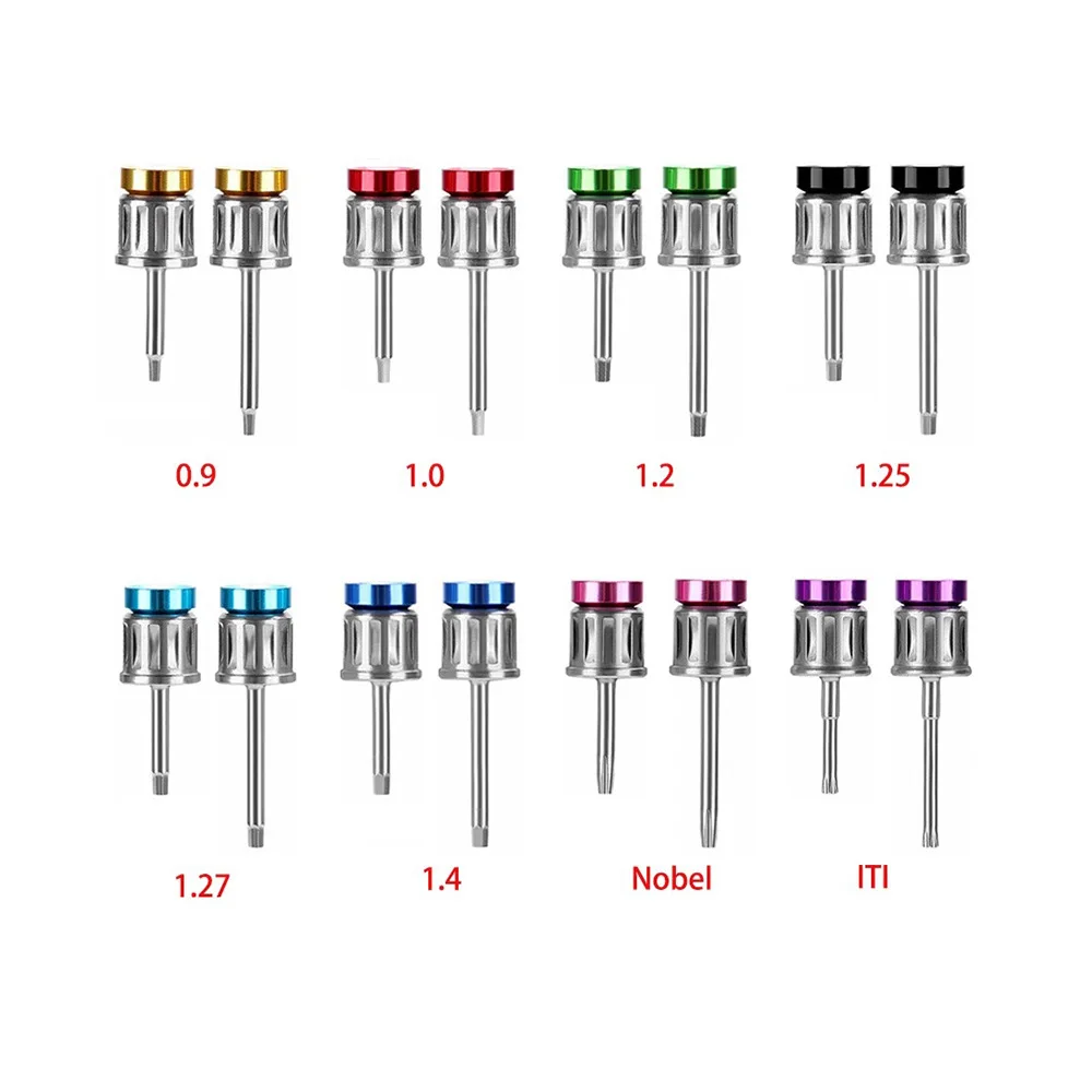 Dental Implant Screw Driver 16Pc Colorful Torque Wrench Ratchet 10-70NCM Universal Restoration Tools Kit Dentistry Repair Tools