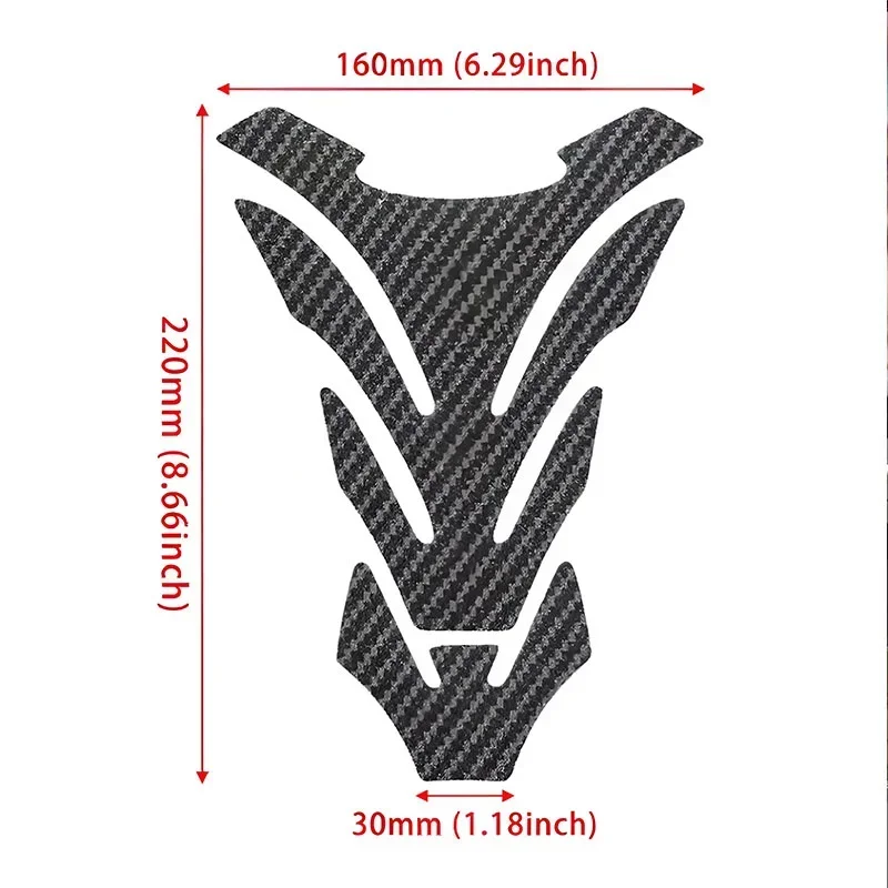 3D Gel Dome Motorcycle Tank Pad Protector Stickers Fit For CB500 CB 500 CB500X CB500F Forged Carbon Fiber Tank Waterproof & slip view 6