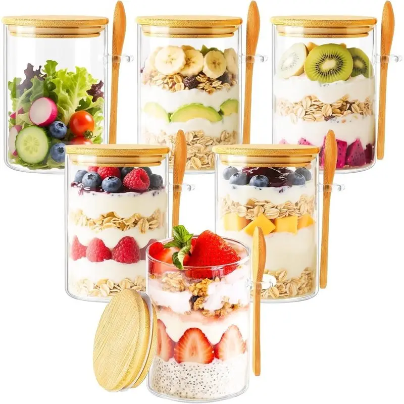 ab66-1set-6pcs-pot-a-avoine-nuit-reparatrice-resistant-a-l'humidite-avec-cuillere-contenant-alimentaire-en-verre-reutilisable-recipient-de-rangement-de-cuisine