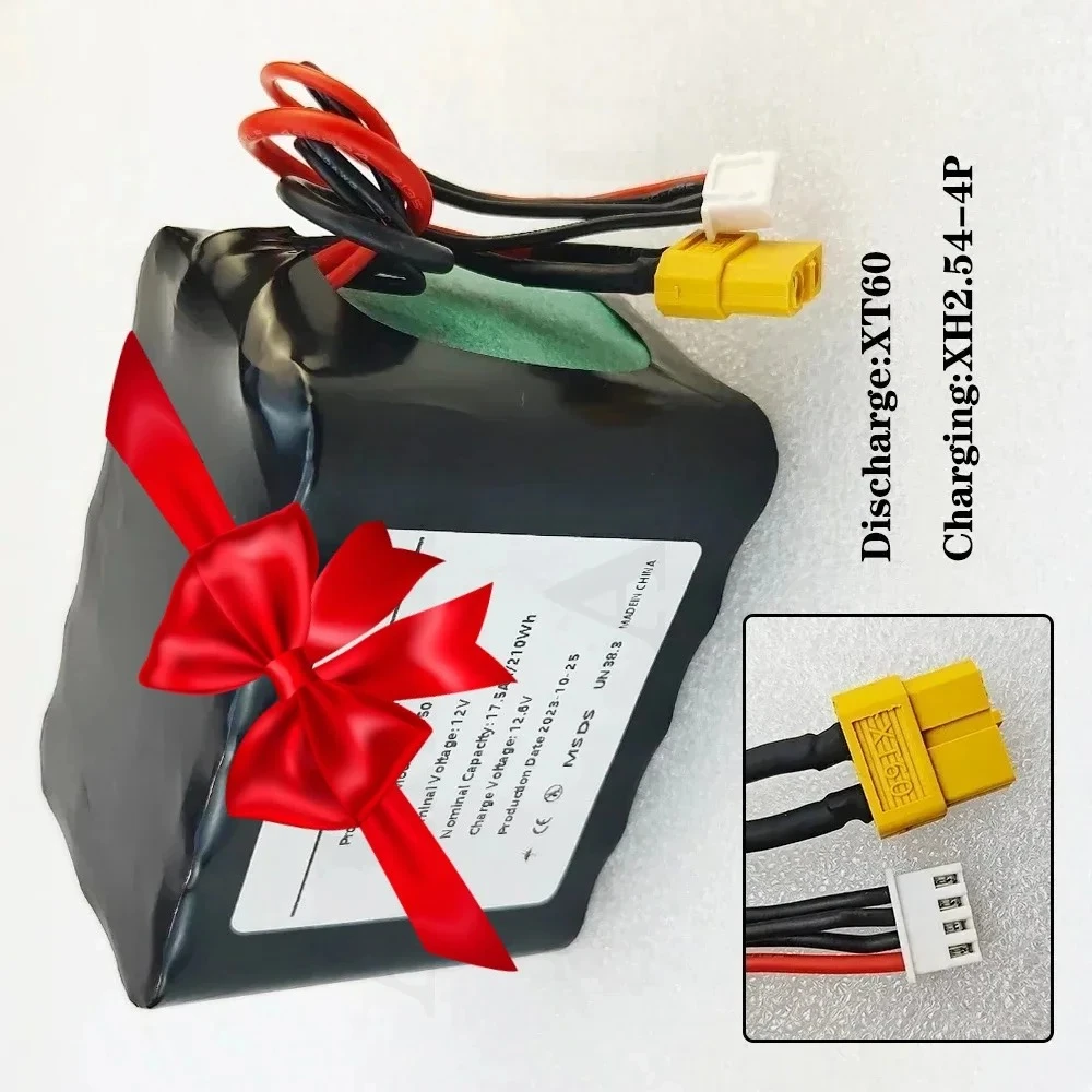 

12V Battery 17.5Ah UAV for Various RC Airplane Drone Quadrotor XH2.54-4P XT60 3s5p battery pack