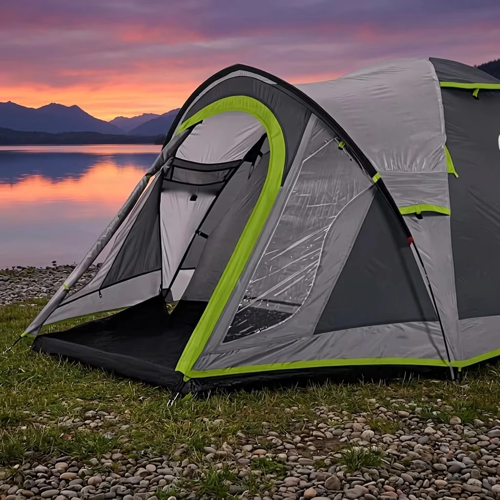 

Blackout Oxford Dome Tent 3000mm Waterproof Year-round Quick Automatic Opening