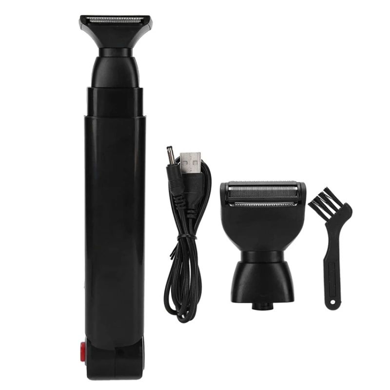 Barbeador traseiro elétrico recarregável para homens, aparador de pêlos faciais, navalha, alça dobrável, depilação traseira, body groomer, novo, 2