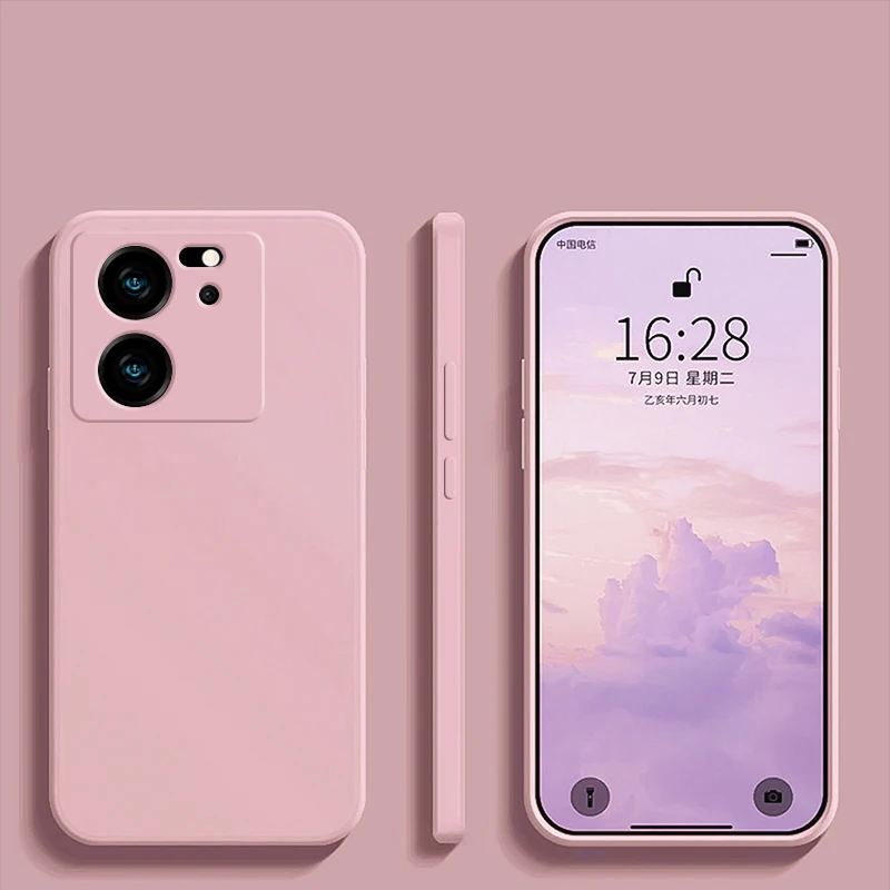 Mi 13 t 13 t mi13t pro Fall Luxus quadratische flüssige Silikon Handy hüllen für Xiaomi mi 13 t mi 13 t pro mi13t pro 5g Soft Back Cover – Detail 9