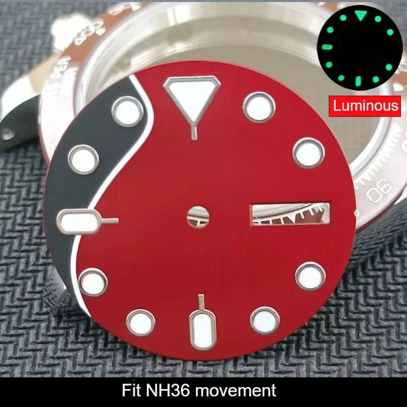 28,5 мм новый индивидуальный циферблат 3,0/3,8/4,2 фута SKX007, модифицированный циферблат, подходит для NH36, аксессуары для часов с механизмом, новый DIY