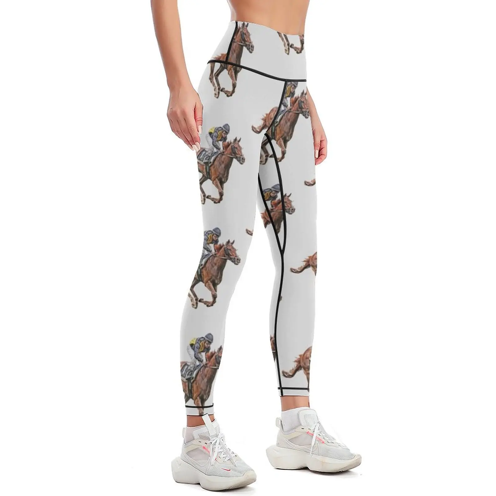 Horse Racing Leggings Women's sports pants fitness set gym Women's pants Fitness's gym clothes Womens Leggings