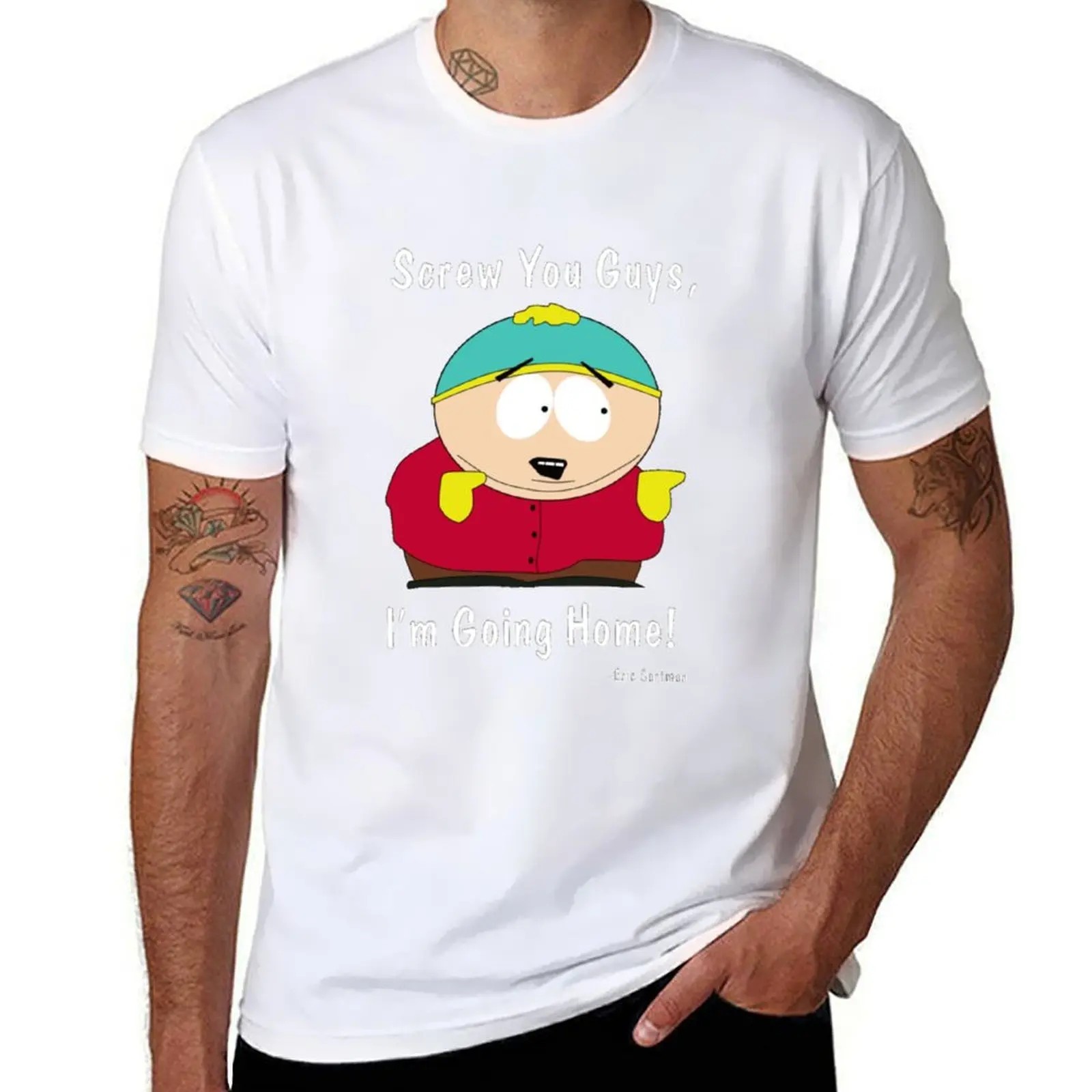 

Футболка South Park Eric Cartman Screw You Guys I'M Going Home, подарок для мужчин и женщин, подарок для отца.