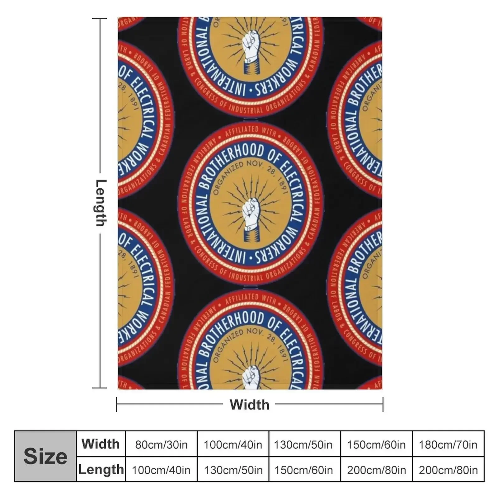 IBEW electrician - Cool Throw Blanket valentine gift ideas for sofa Vintage Moving Blankets