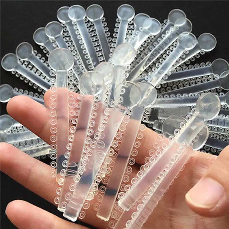 1 Pack 40pcs Dental Orthodontic Elastic Ligature Ties Clear Color (1040 Pcs)