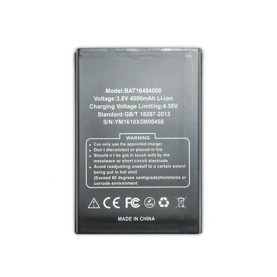 4000mAh Mobile Phone Battery For DOOGEE X5 MAX Pro, BAT16484000