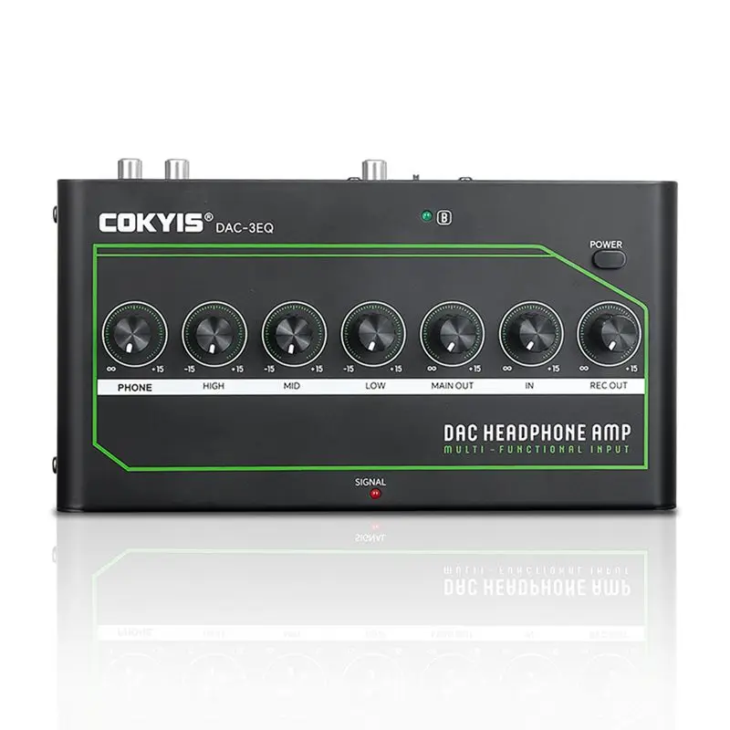 

COKYIS Bluetooth DAC Gaming Headphone Amp With Sound Card, Low Noise - Connects To Mobile Phone And Computer, EU Plug-AB01