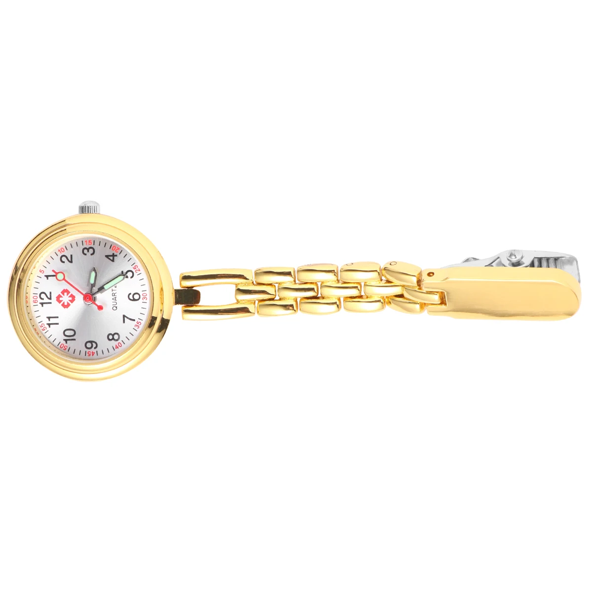 

Creative Pocket Watch for Nurses Clip On Quartz Ladies Women Buckle Hanging Precise Time Durable Material Matching Clothes Home