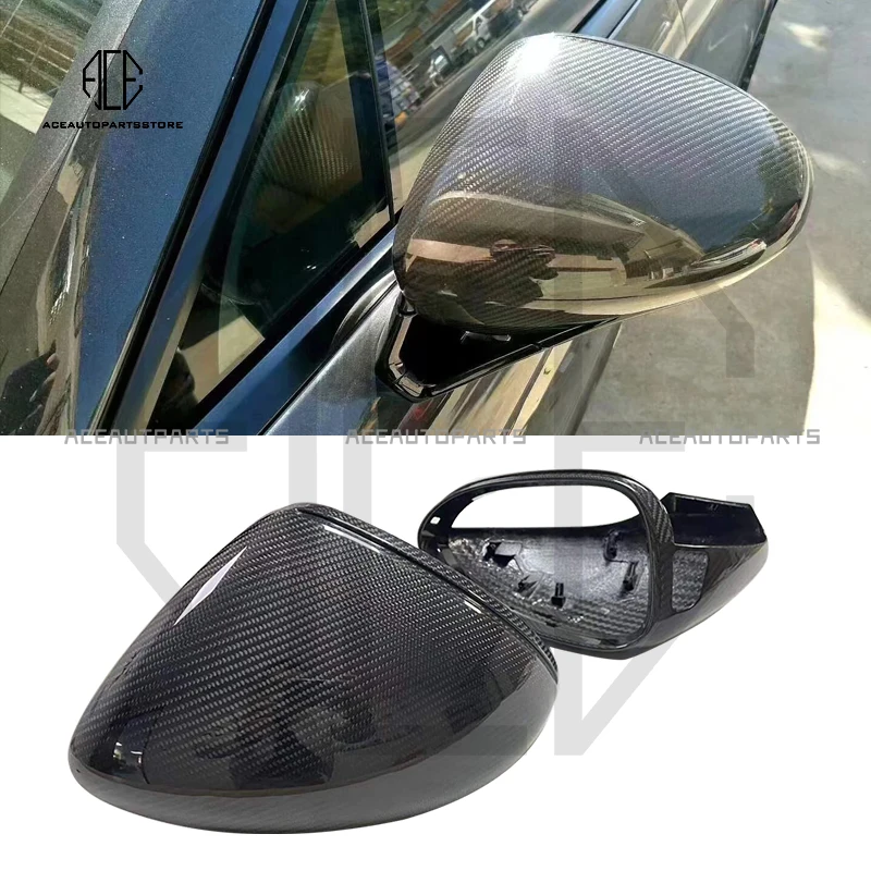 

Best Quality Car Rearview Replacement Mirror Cover Real Dry Carbon Mirror Cover For Panamera 971 2017-2021 Car Mirror Cover