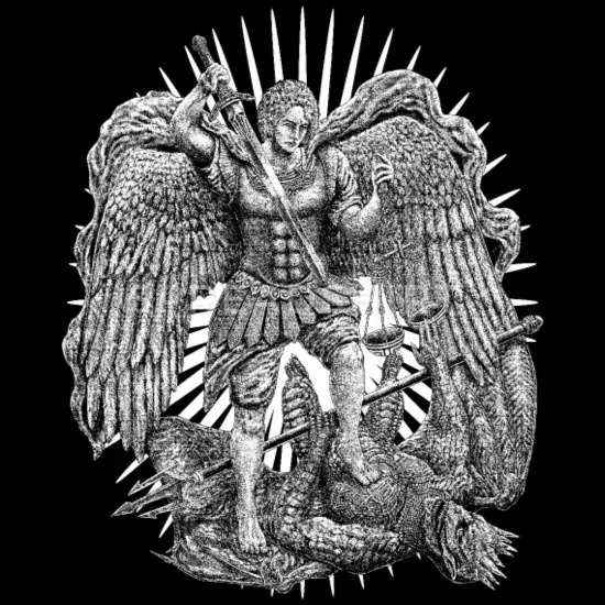 

St Michael The Archangel T-Shirt 100% Cotton O-Neck Summer Short Sleeve Casual Mens T-shirt Size S-3XL