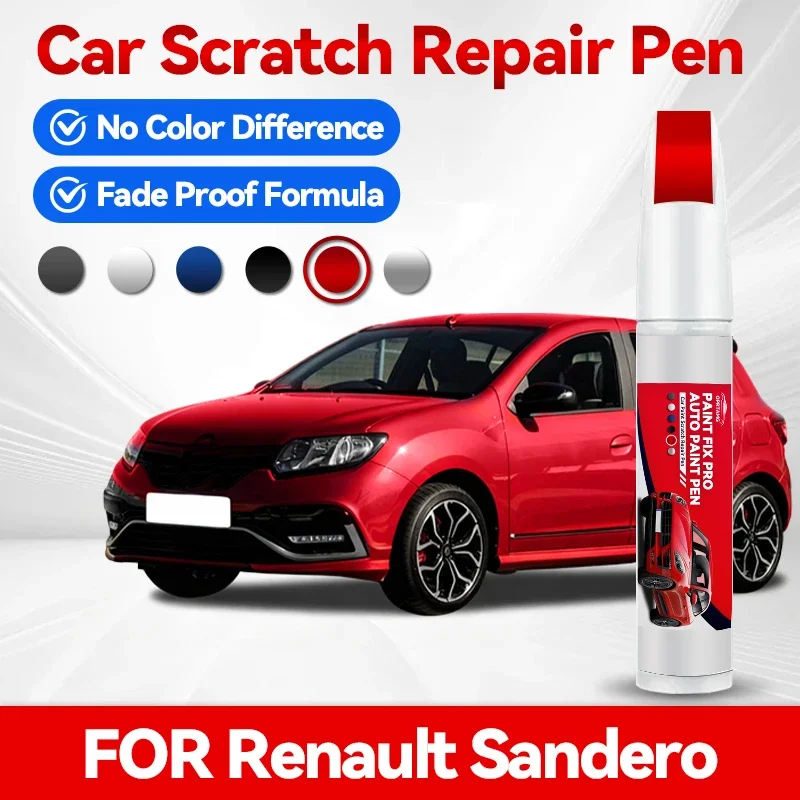 

Карандаш для ремонта краски Renault Sandero, средство для удаления царапин, аксессуары для авто, черный, белый