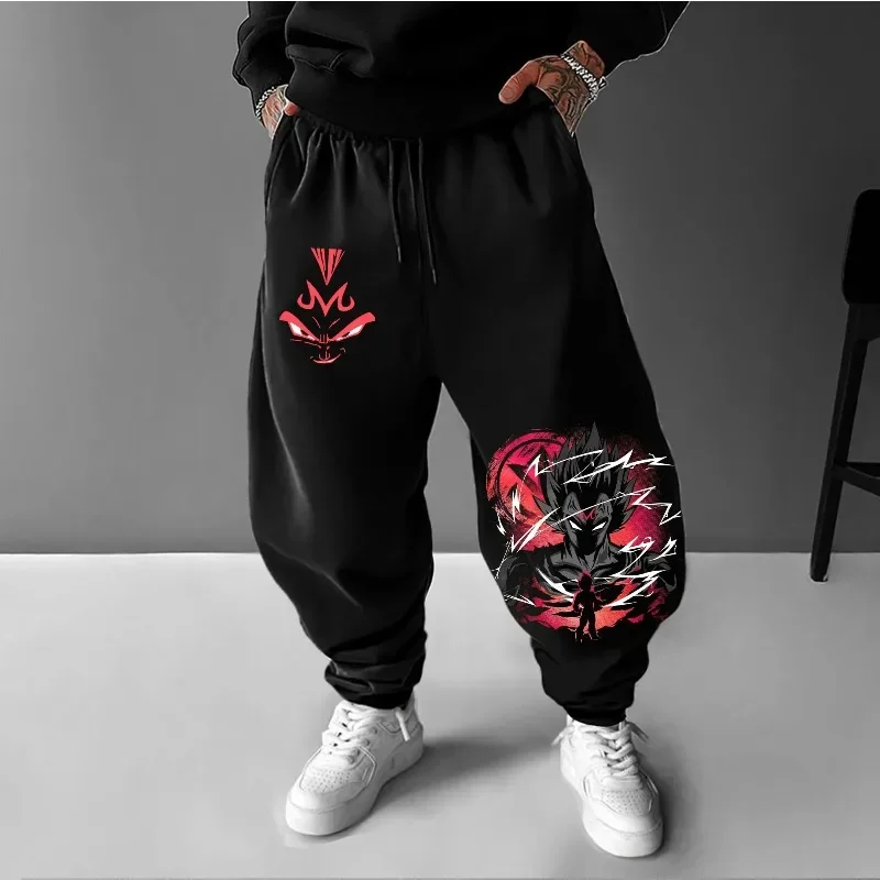 Dragon Ball Trend explosie Animatie Perifere puur katoen Losse comfortabele broek Heren Dames Hip Hop Sportlegging