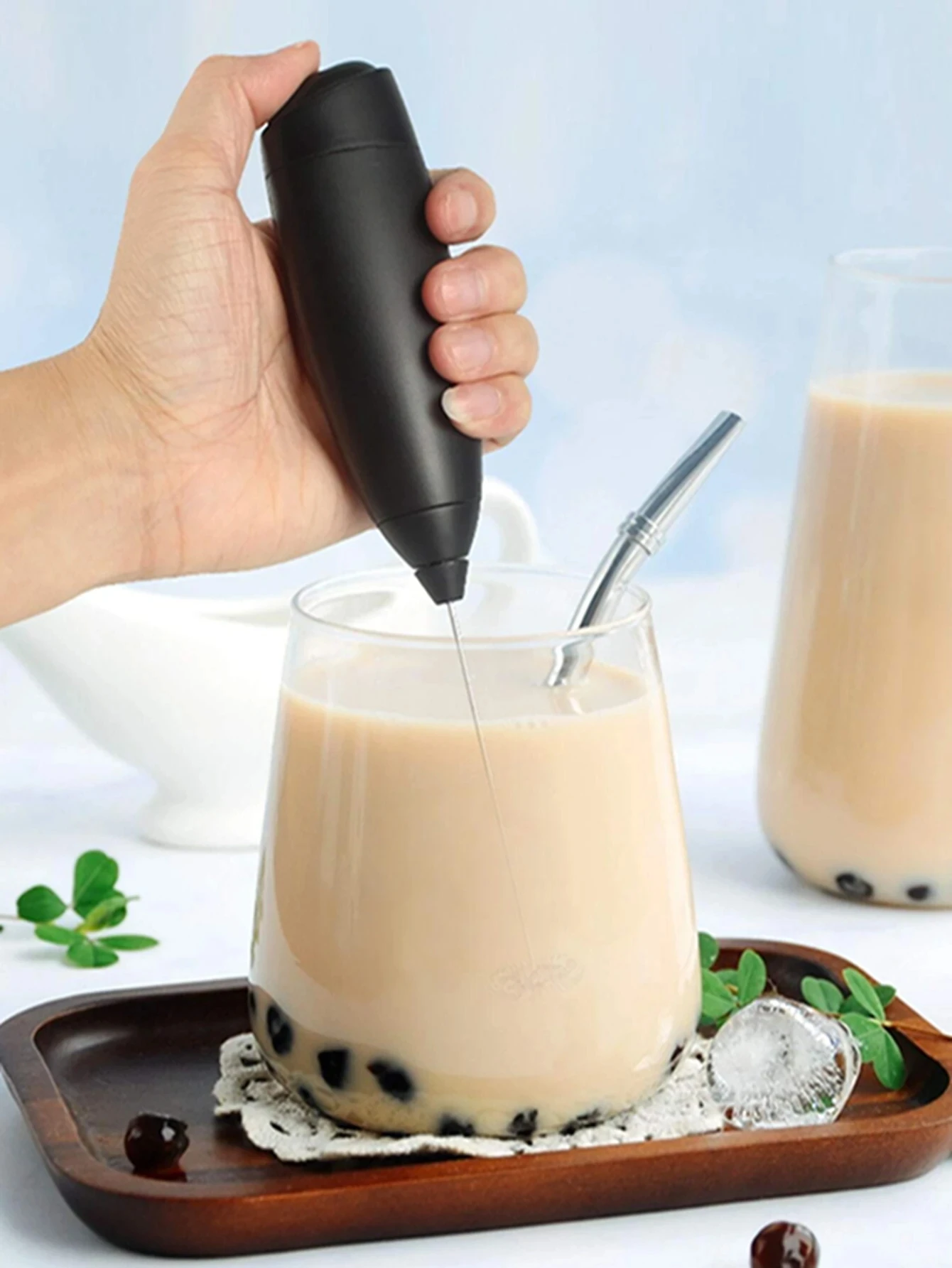 Handheld Wireless Electric Blender Milk Foamer Coffee Whisk Mixer Egg Beater Mini Frother Handle Stirrer Cappuccino Maker Tools