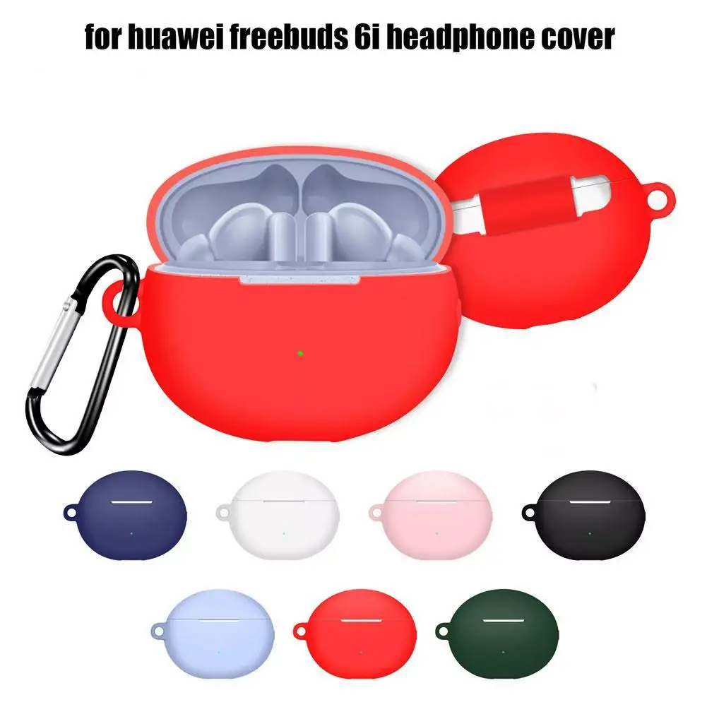 For Huawei Freebuds 6i Bluetooth Headset Case Silicone Soft Case Protects Case Falling Bluetooth Headphone Protective Case