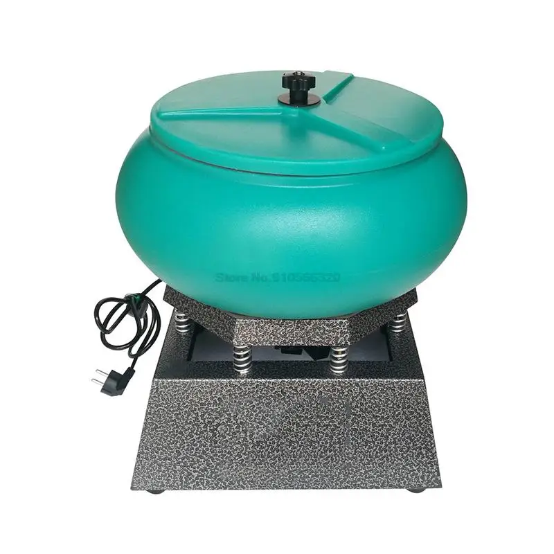 

350W 17Inch Electric Vibrating Tumbler Vibratory Rock Tumbler Bowl Tumbling Polishing Machine Pearl Metal Finishing Polisher