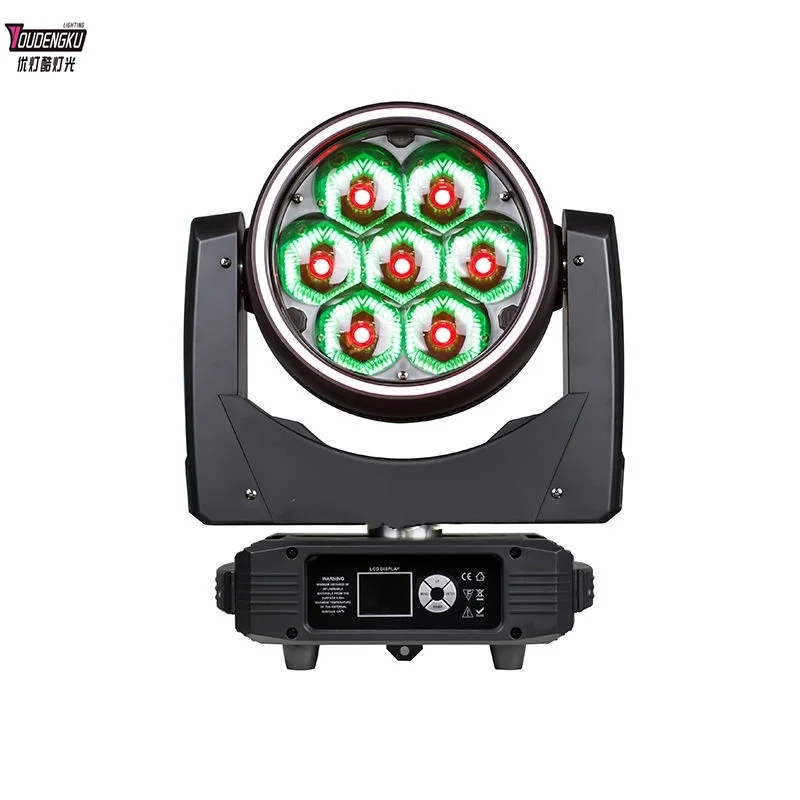 

6 pieces 7x60W Mini moving head zoom led rgbw luces de discoteca Dj Stage Lights