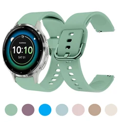 Watchband for Garmin Venu 3S Strap 18mm Outdoor Activity Colorful Buckle Silicone for Garmin Vivomove 3S/move3S Gary Watchstrap