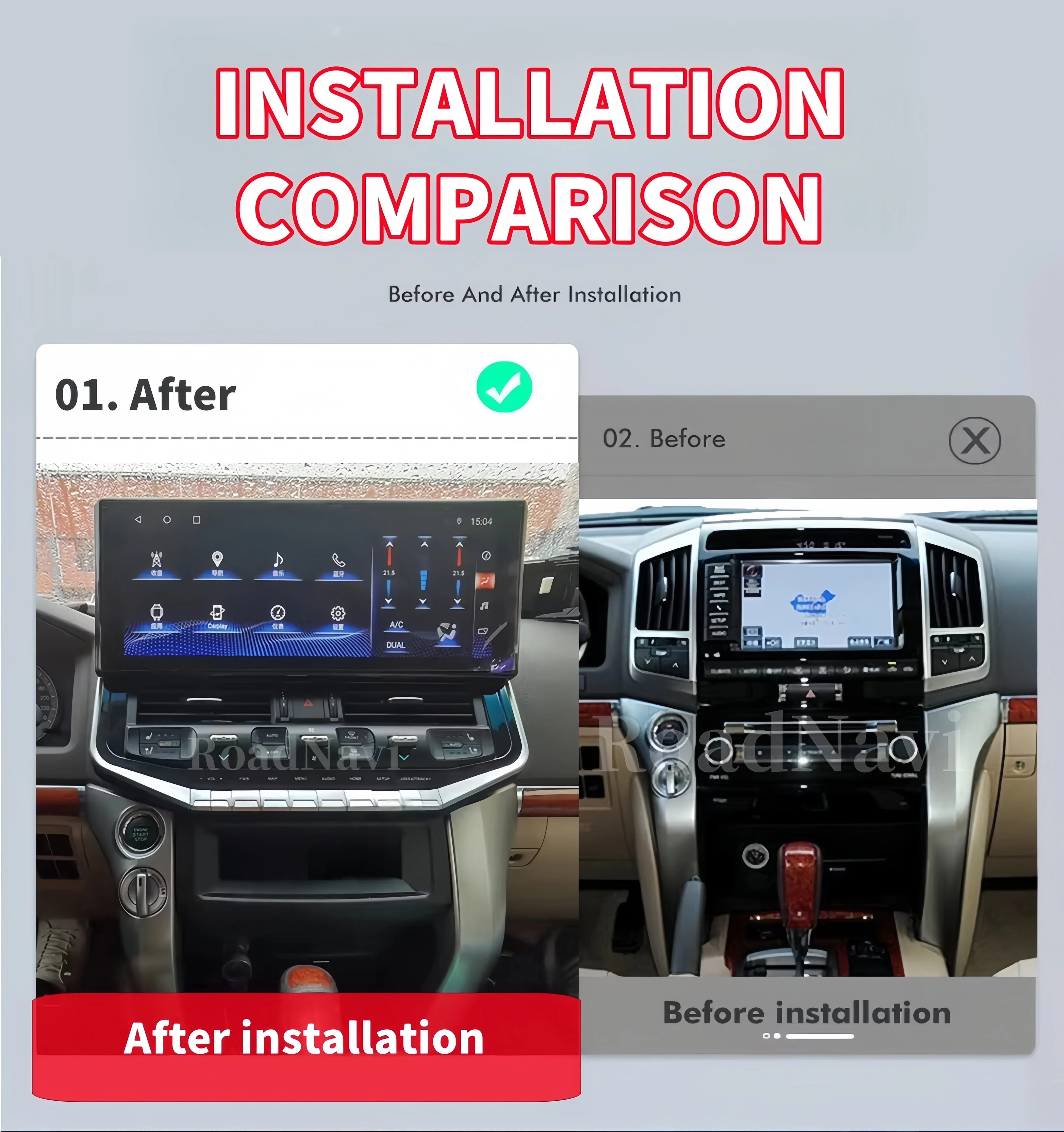 16.2 مشغل ديفيدي للسيارة لتويوتا لاند كروزر LC200 2008-2021 ترقية LC300 راديو السيارة لوحة القيادة Carplay GPS