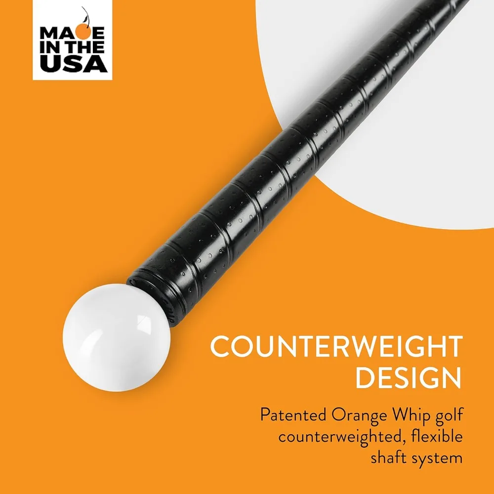 Golf Swing Trainer Aid Patented & Made in USA for Improved Rhythm, Flexibility, Balance, Tempo, and Strength *American Made*