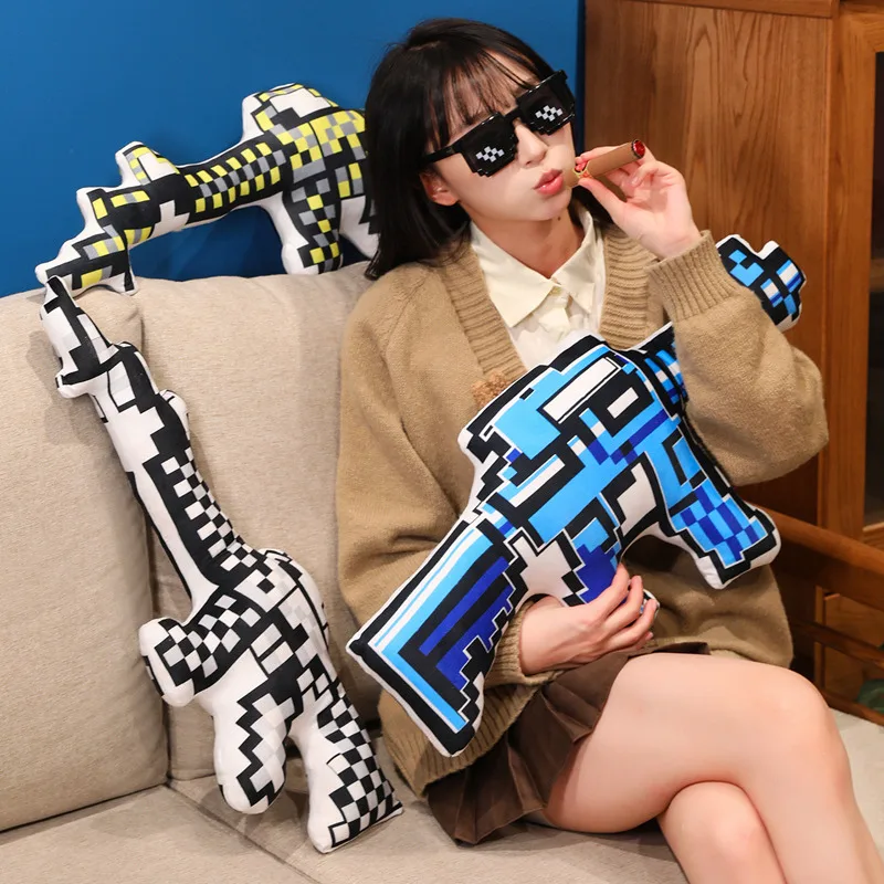 ตุ๊กตาปืนการ์ตูนน่ารัก ของเล่นตุ๊กตาปืนพกนุ่ม ตุ๊กตาปืนกล ปืนกลขนาดเล็ก ของเล่นเด็ก ของขวัญสุดสนุก