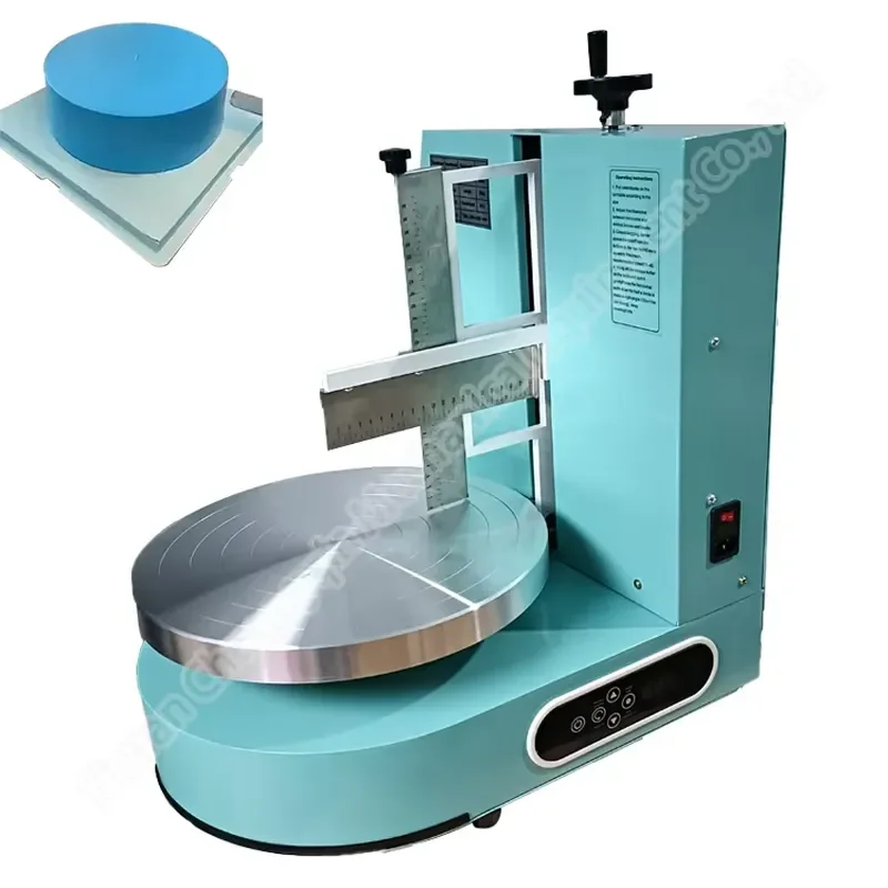 Automatic Desktop Cake Frosting Machine for Round Birthday Cakes Ice Cream Coating Device Kitchen Baking Tool Helper Round