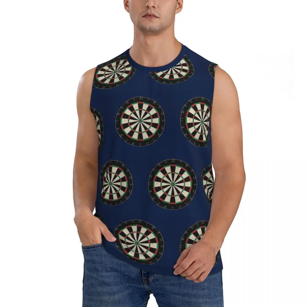 Winmau Blade 5 Dartboard Men Sleeveless Tank Tops Quick Dry Breathable Gym Fitness Running Summer Casual Sport Vest