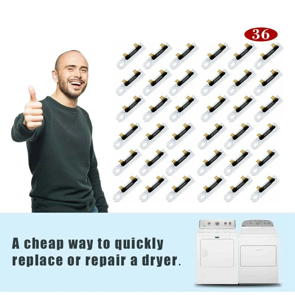 

Classy-3392519 Dryer Thermal Fuze (36 Pack) For Whirlpool WP3392519 3388651 AP6008325
