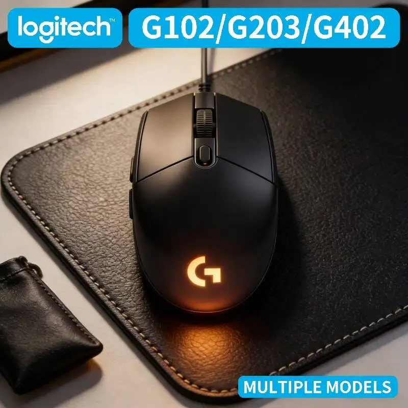 

Игровая мышь Logitech G102 G203 G402 RGB проводная, с технологией Anti-Fatigue, плавным скольжением и легким весом для любителей казуальных игр