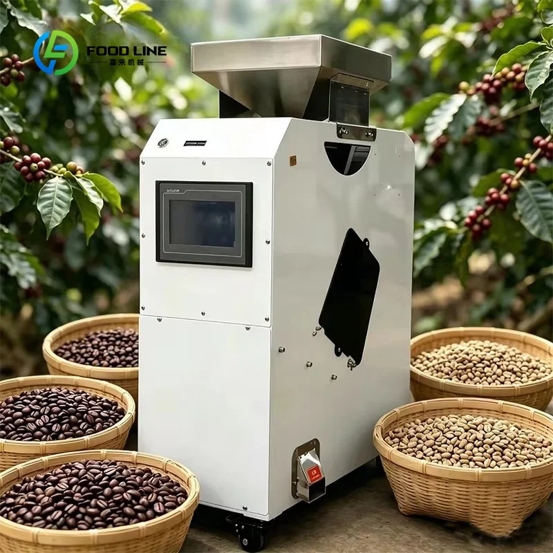Customized Compact Floor Space Mobile Wheels Multi-Grain Mung Bean Plastic Flake Separator Mini Color Sorter Food Separator