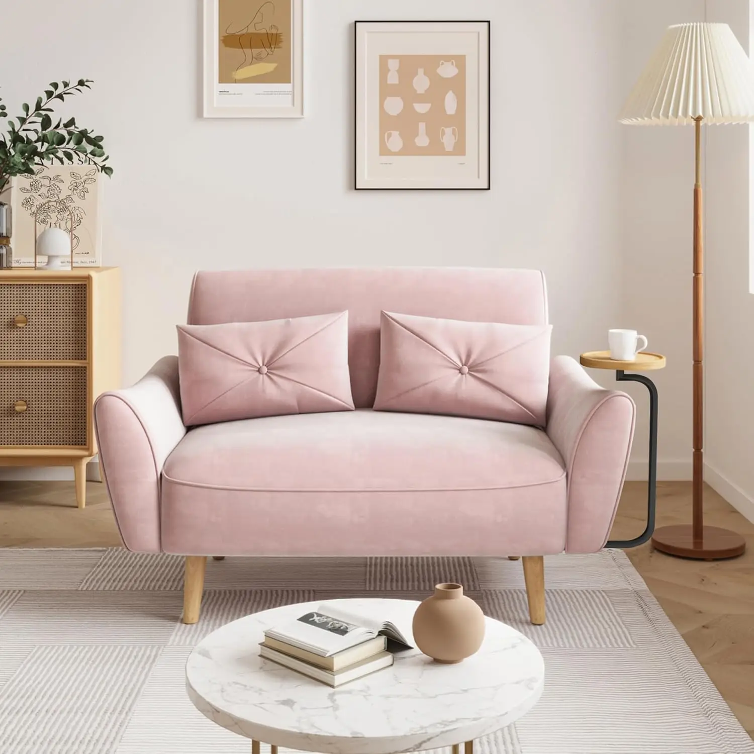 Loveseat Sofa, 47" …