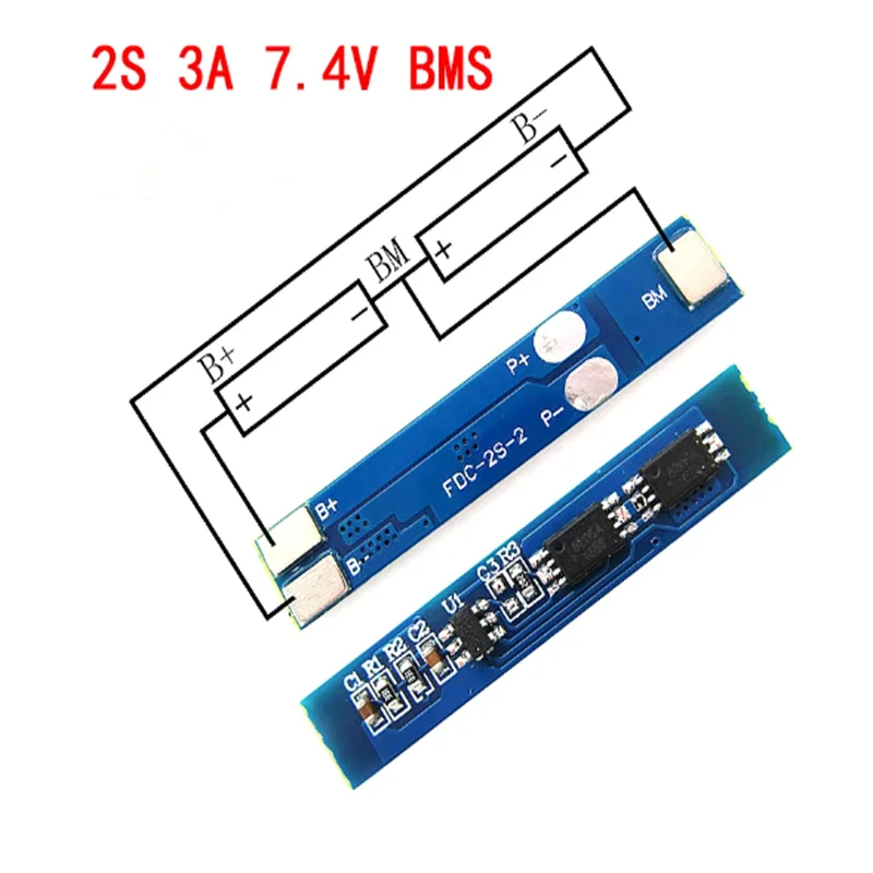 5PCS 2S 3A Li-ion Lithium Battery 7.4v 8.4V 18650 Charger Protection Board BMS PCM for Li-ion Lipo Battery Cell Pack