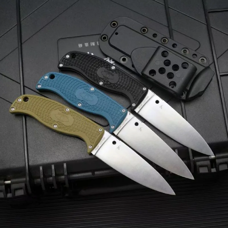 

Tactical Hunting Pocket Knife Camping Jungle Tool Self Defense Survival Knife D2 Blade Nylon Fiber Handle Multifunction