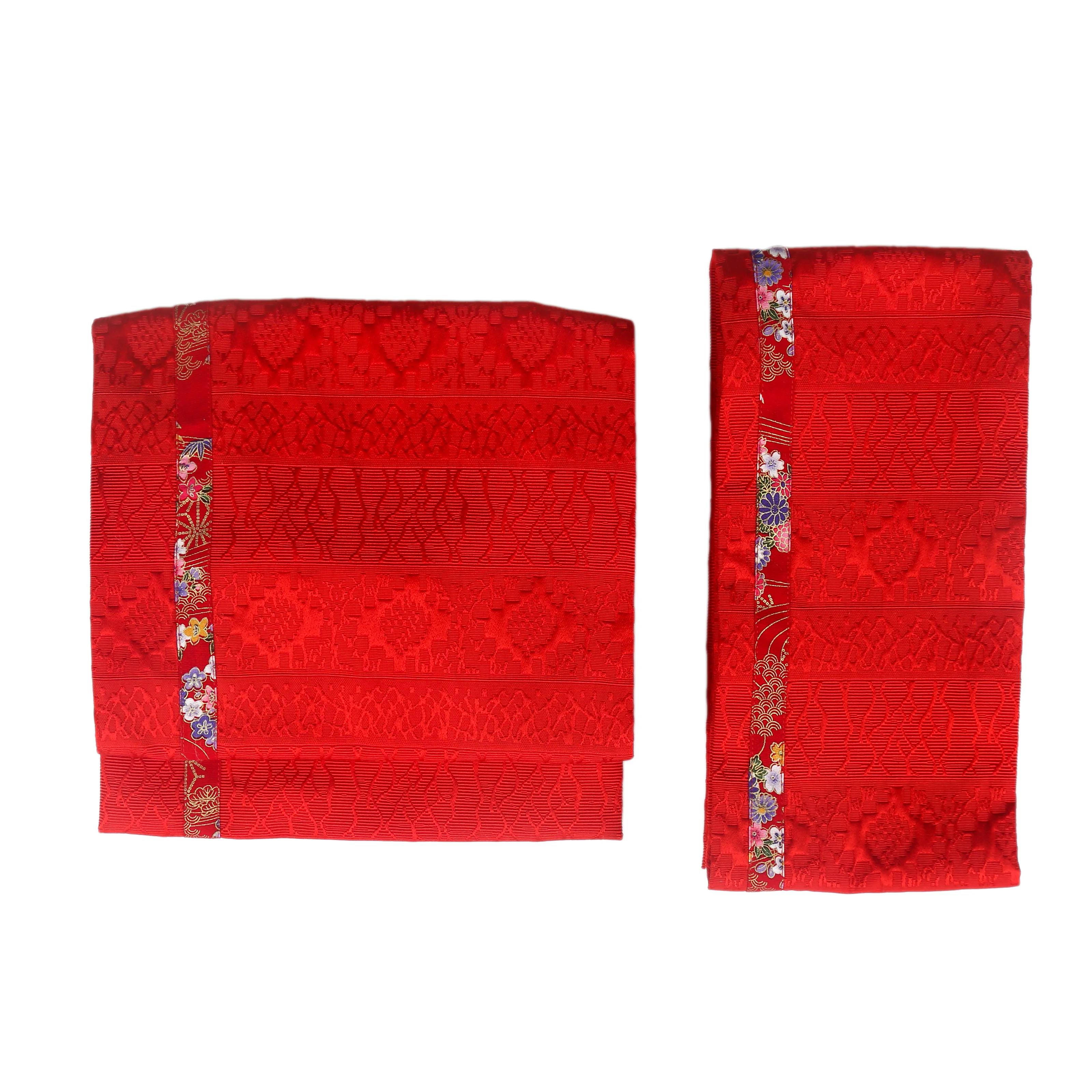 Women Kimono Obi Traditional Yukata Accessories Red Color Dress Girdle Wide Waist Belt Cosplay Costume