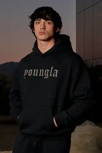 Y2K Vintage Punk Color sólido impreso hombres Casual Sudadera con capucha moda gótica americana pareja Casual Sudadera con capucha