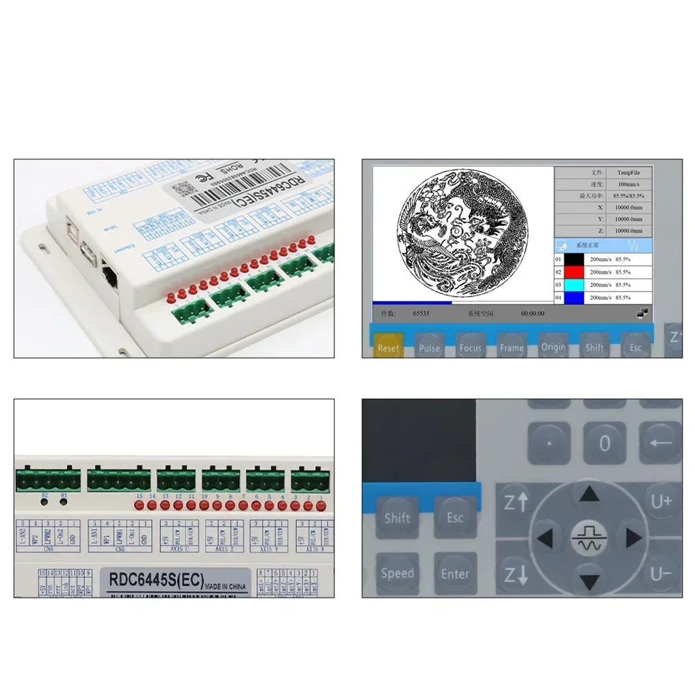 USGO Ruida RDC6445 RDC6445S RDC6445G Co2 Laser Controller Upgrade RDC6442 RDC6442G Ruida Laser Controller