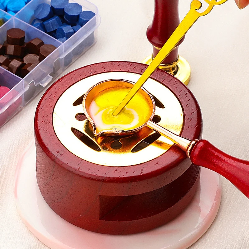 Wax Seal Stamp Set Lacquered Stamp Sealing Wax Kit DIY Craft Supplies Scrapbooking Wedding Invitation Decorative Sealing Wax Set