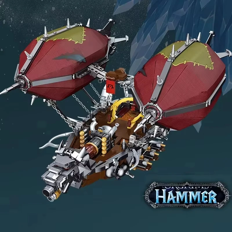 

Набор классических строительных блоков «Классический молоток» 1855 деталей, креативный конструктор «Воздушный корабль» №58036, модель для сборки, подарок на день рождения для детей, игрушки-модели кораблей MOC