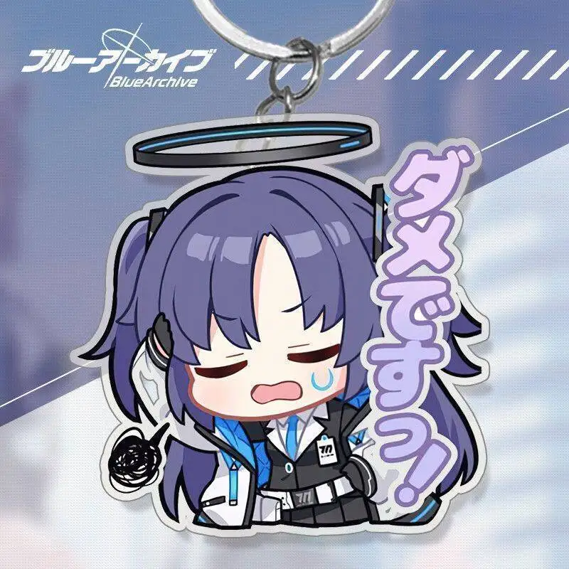 Blue Archive Arona Sunaokami Shiroko Takanasi Hosino อะนิเมะพวงกุญแจคอสเพลย์ตัวเลข Keyrings สําหรับกระเป๋ารถ Key Chains