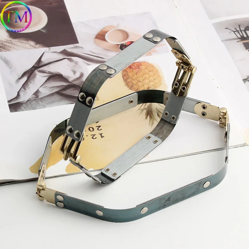 

12-38 см металлический каркас для кошелька, сумка-кошелек, винтажная внутренняя гибкая рамка, ручка для сумки, аксессуары для сумок «сделай сам»