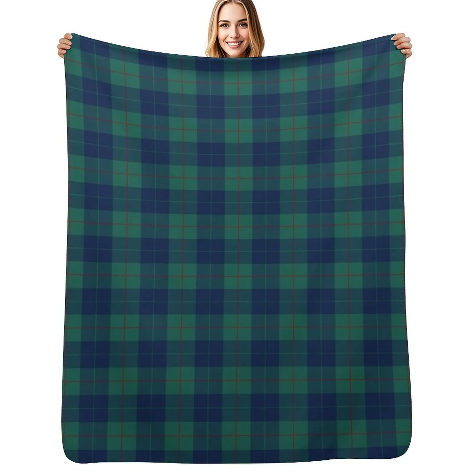 

Clan Barclay Tartan (Hunting) Throw Blanket Weighted warm for winter Bed Decorative Sofas Blankets