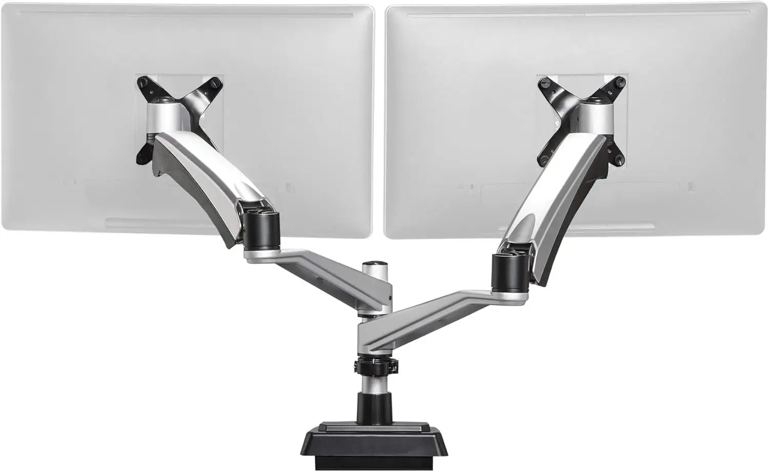 

Dual Monitor Arm - VESA Monitor Mount w/ 360 Degree Adjustment - Monitors up to 27 inches, 19.8 lbs - Double Monitor Arms with