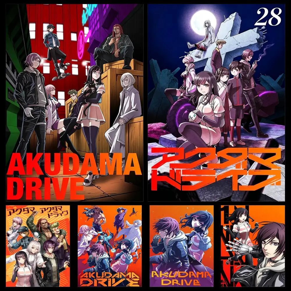 Anime Akudama Drive Swindler Cutthroat Poster PP Self Adhesive Decorative HD For Garage Gaming Room Living Room Gift