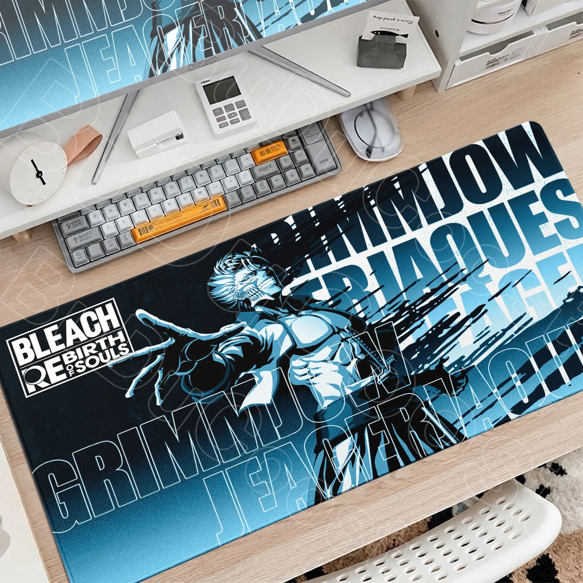 Mouse Pad Gaming PC Accessories Grimmjow Cabiner Keyboard Carpet XXL Bleach Rebirth Of Souls Desktop Mice Mat Anti-slip Mousepad