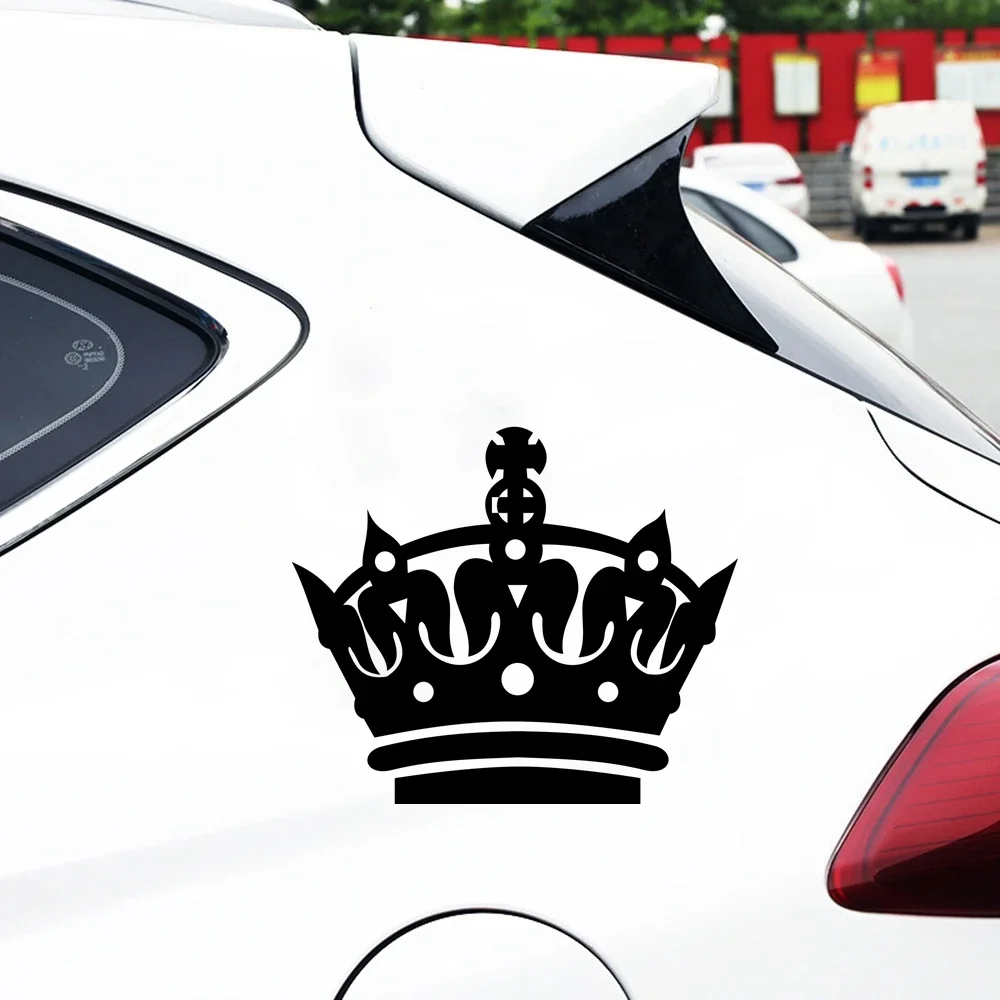 Car stickers various sizes vinyl decals crown car modeling decoration PVC waterproof and sunscreen 20CM