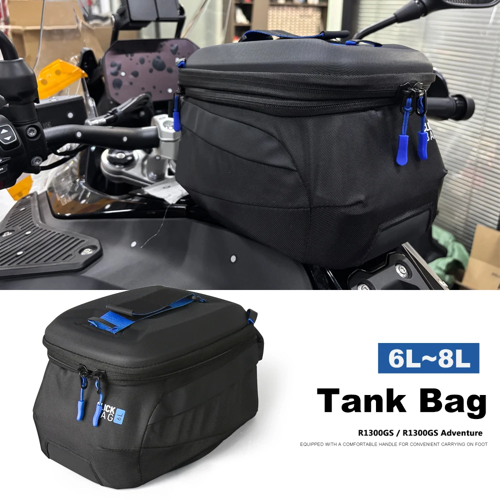 

For BMW R1300GS Adventure GS1300 R 1300 GS ADV 2024 2025 Motorcycle Accessories Fuel Tank Bag 6L~8L KitLuggage Storage Bag Black