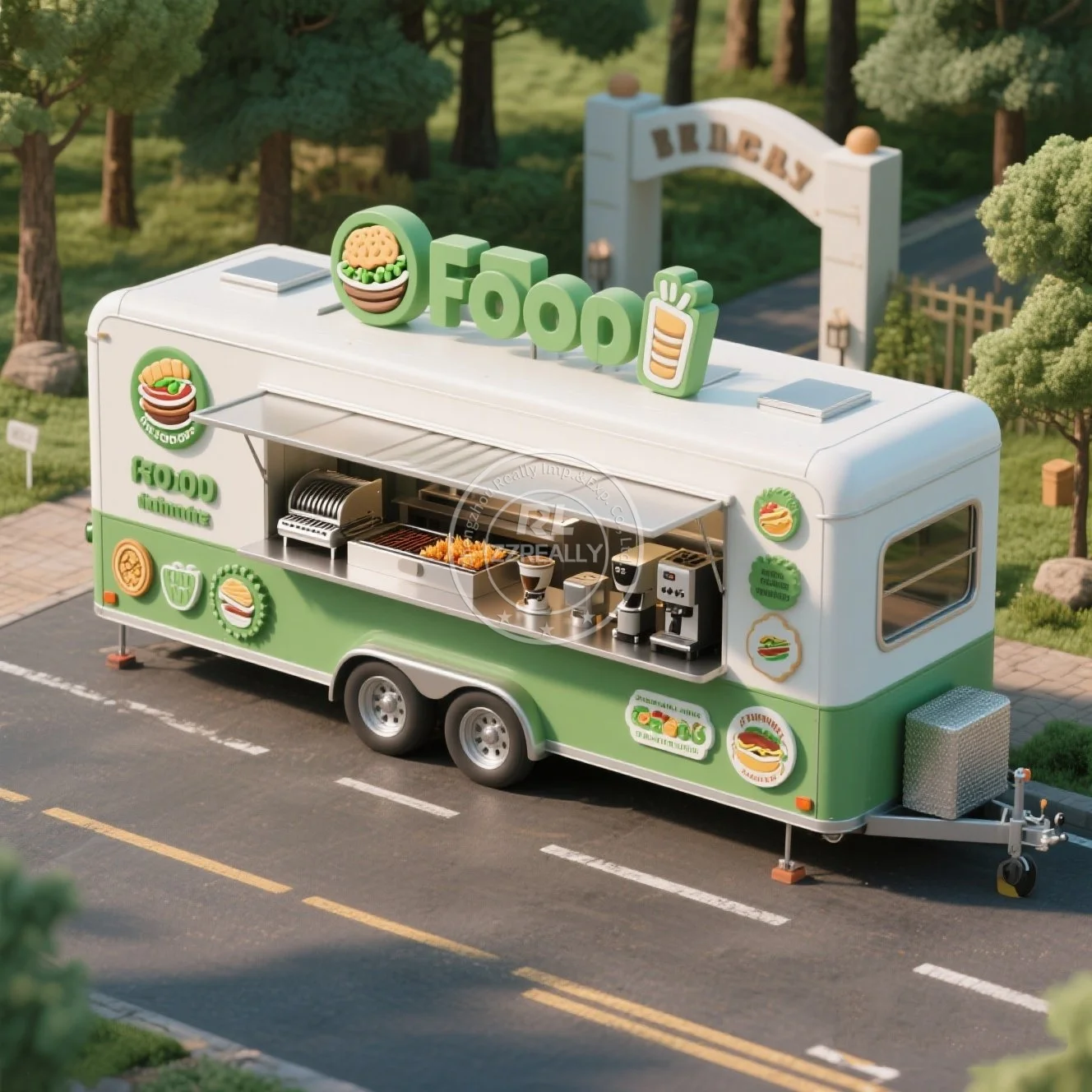 

NEW Australia Standard Food Trailer Concession Trailer Mobile Catering Ice Cream Coffee Bakery Food Truck