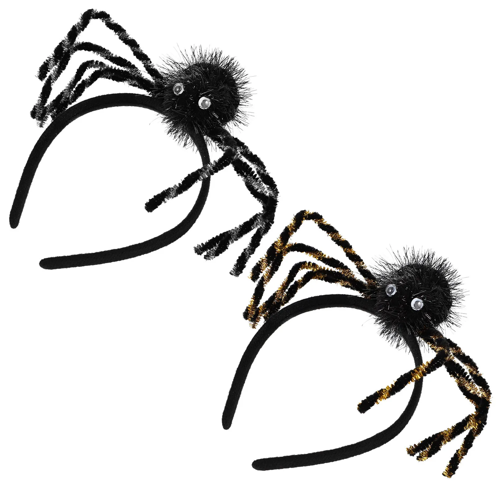 

2pcs Spider Hairband Durable Halloween Party Festival Cosplay Headwear Decor Accessory Spider Headdresses For Women